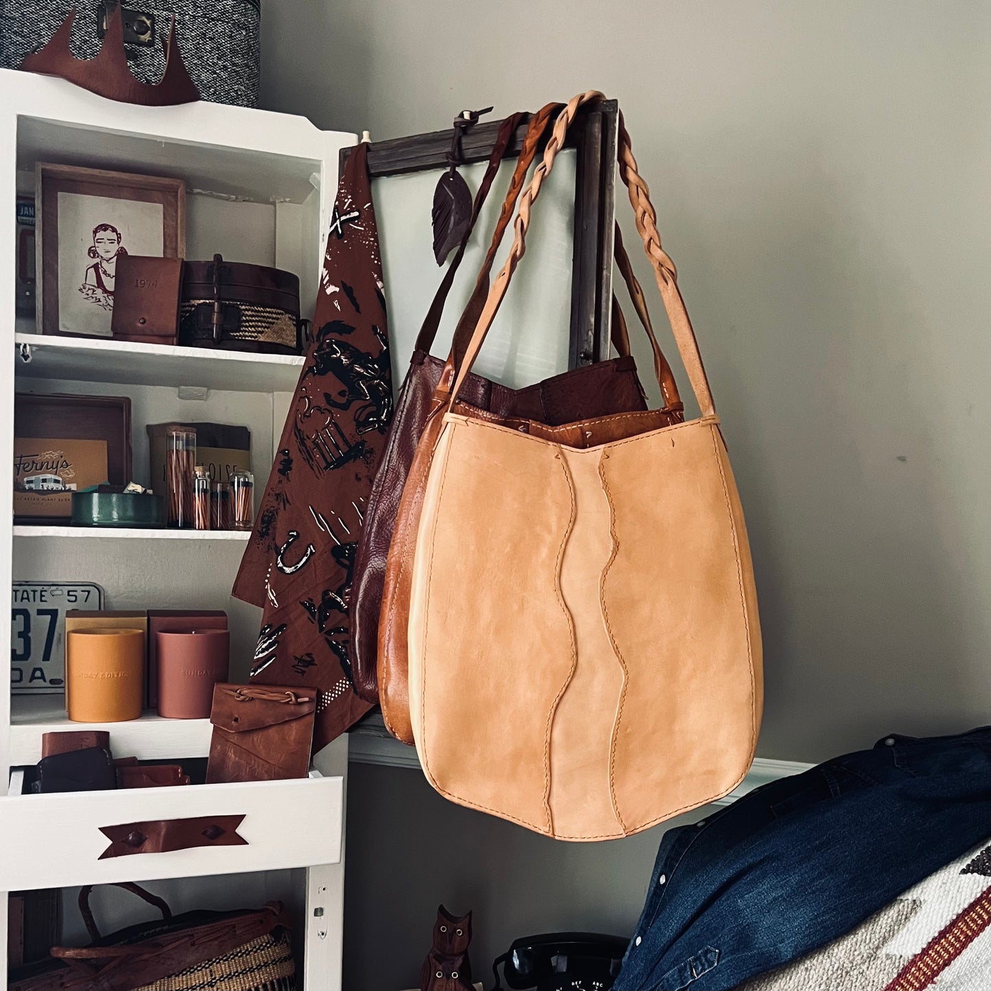 Savannah River | Original Leather Hobo Tote
