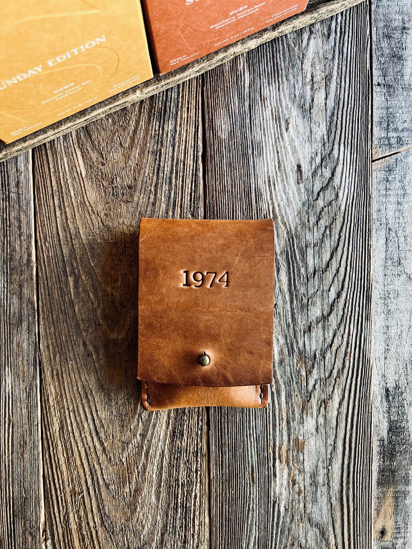 1974 Leather Match Case