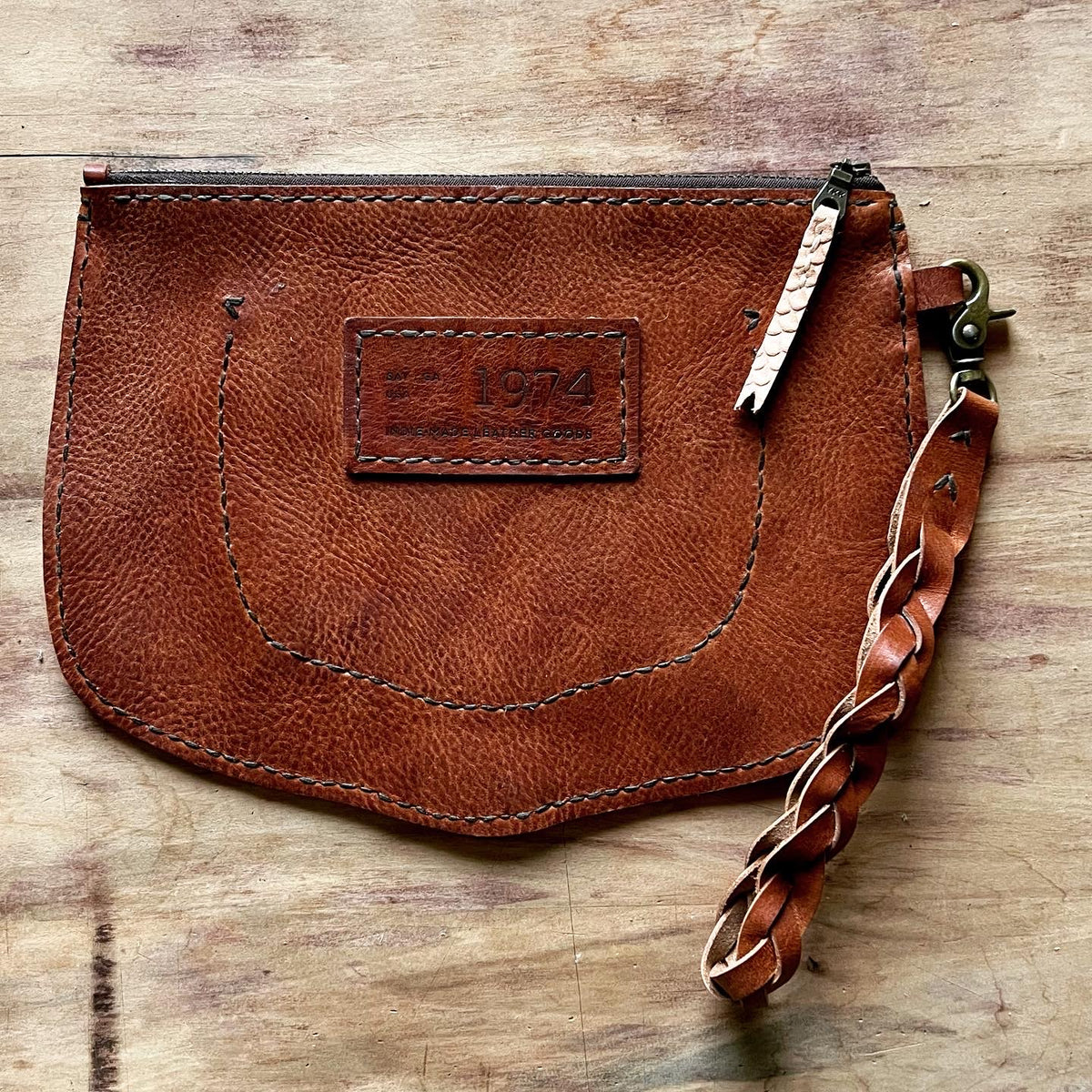 Broad River | Leather Wristlet