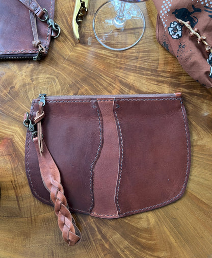 Broad River Leather Wristlet