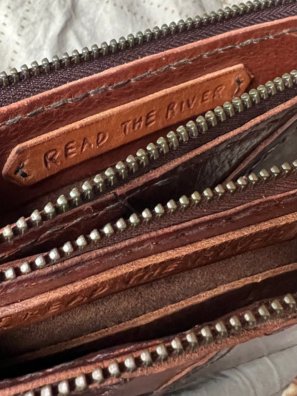 Broad River Leather Wristlet