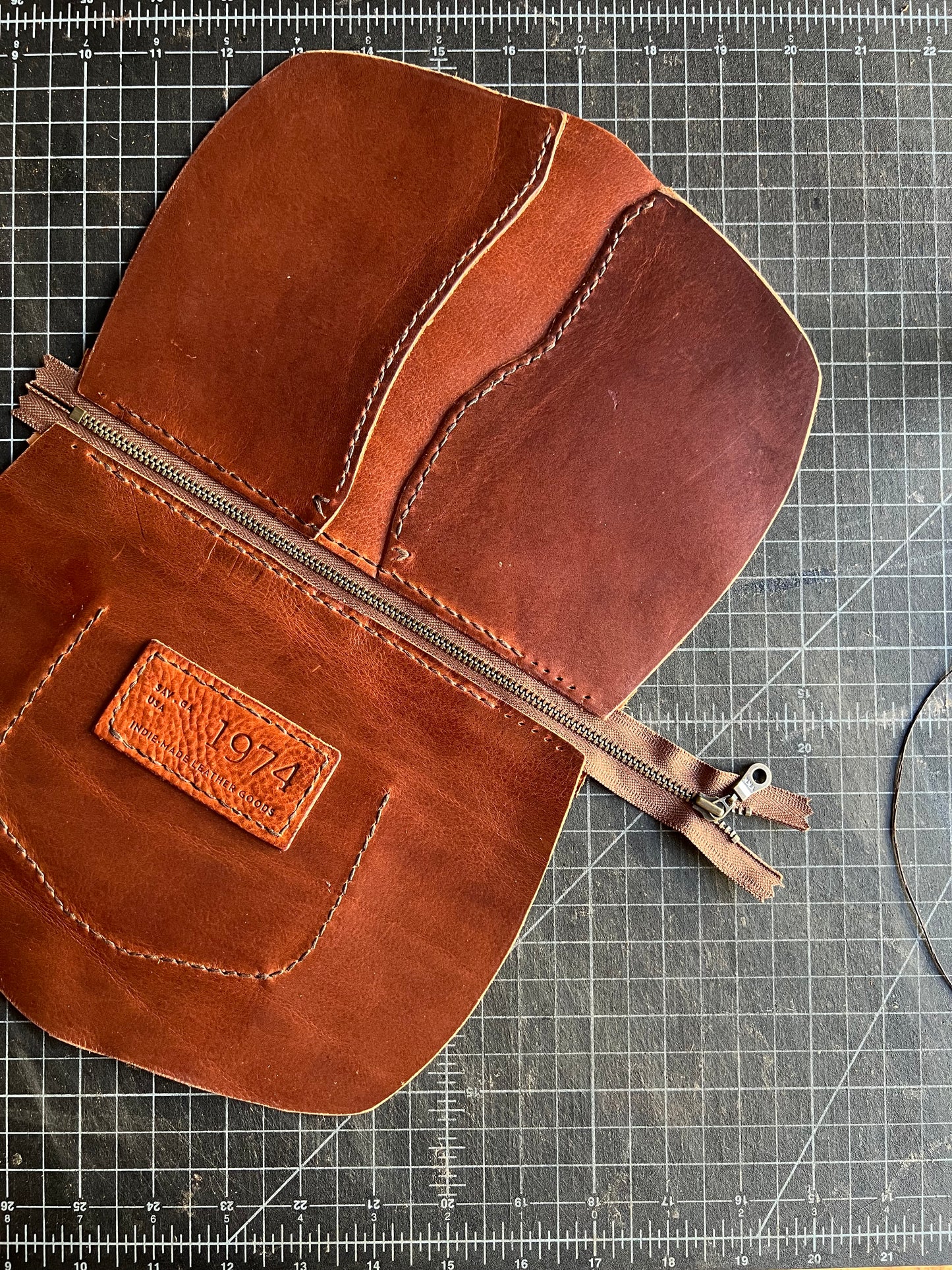 Broad River Leather Wristlet
