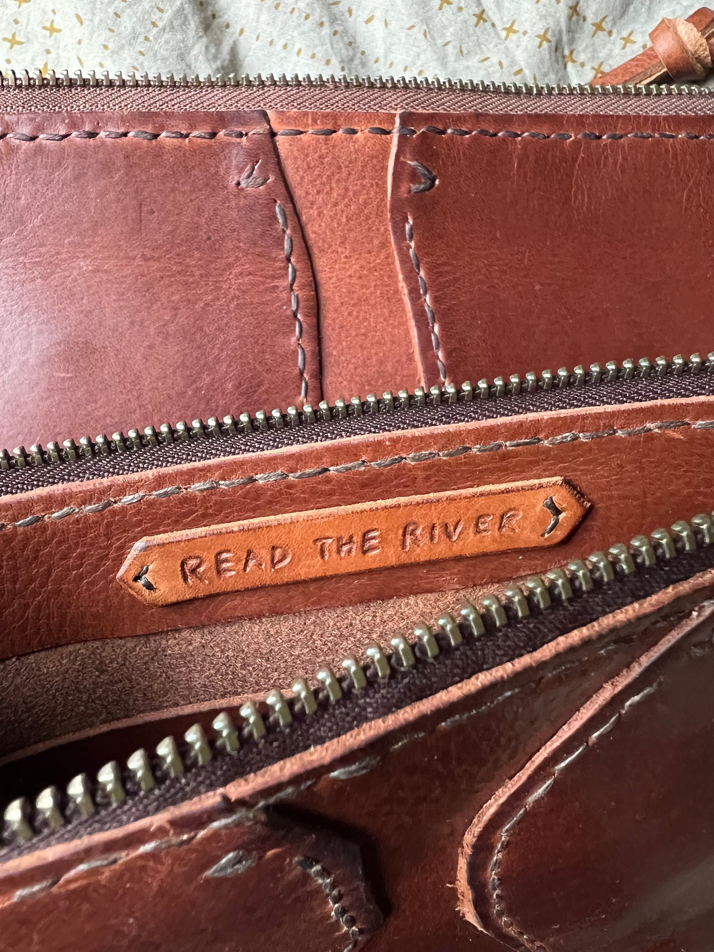 Broad River Leather Wristlet