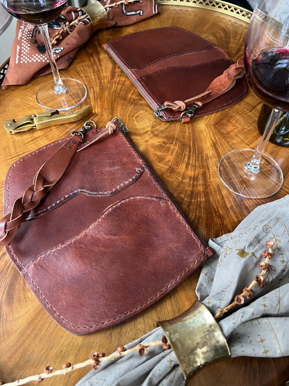 Broad River Leather Wristlet