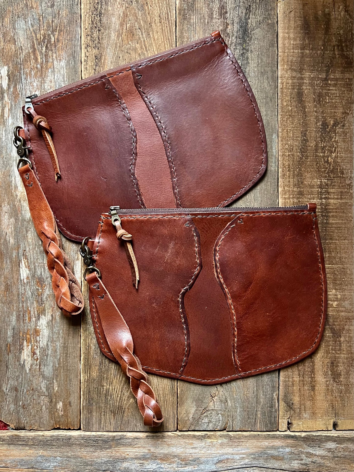 Broad River Leather Wristlet