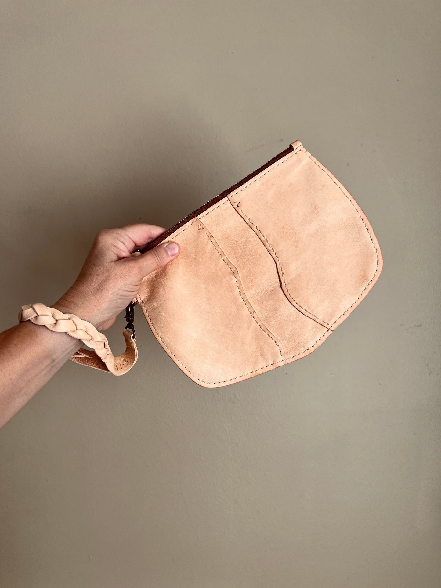 Broad River Leather Wristlet