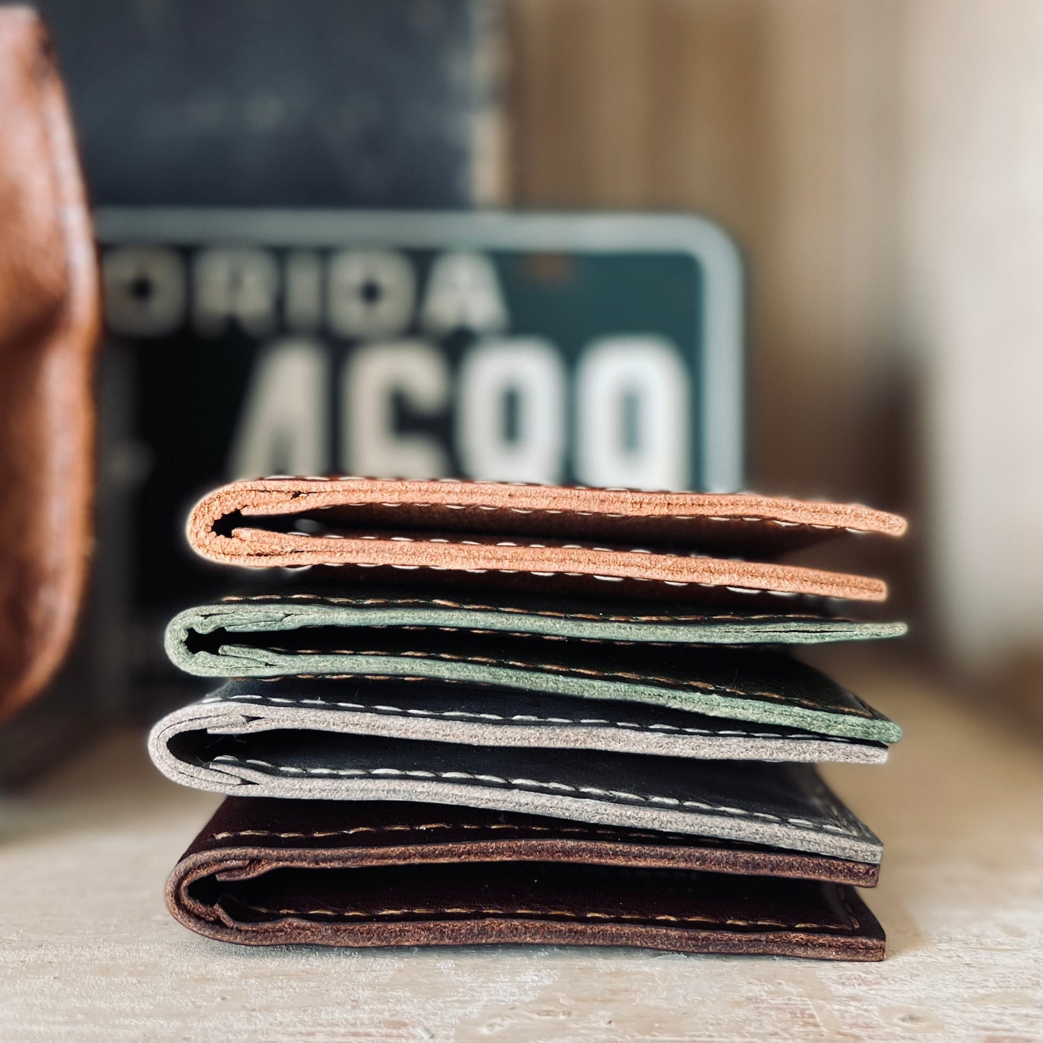 a stack view of the 1974 Finnegan wallet