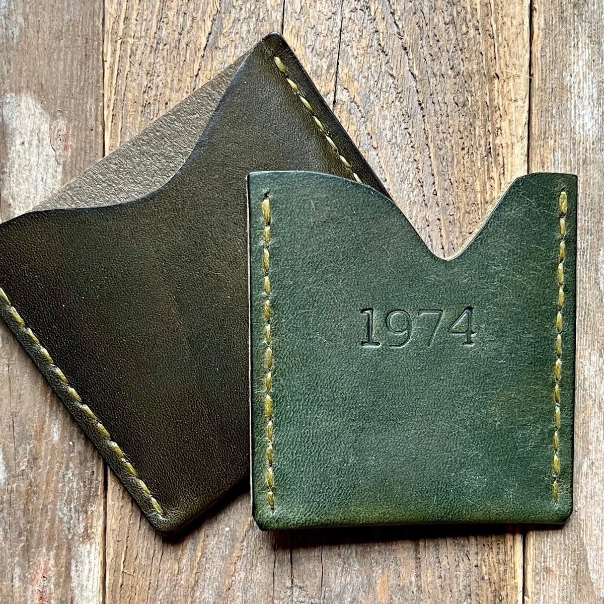 Lucas Winter Slim Leather Wallet | Forest