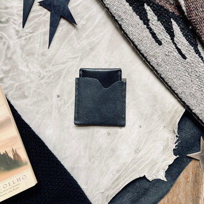 Lucas Winter Slim Leather Wallet | Back in Black