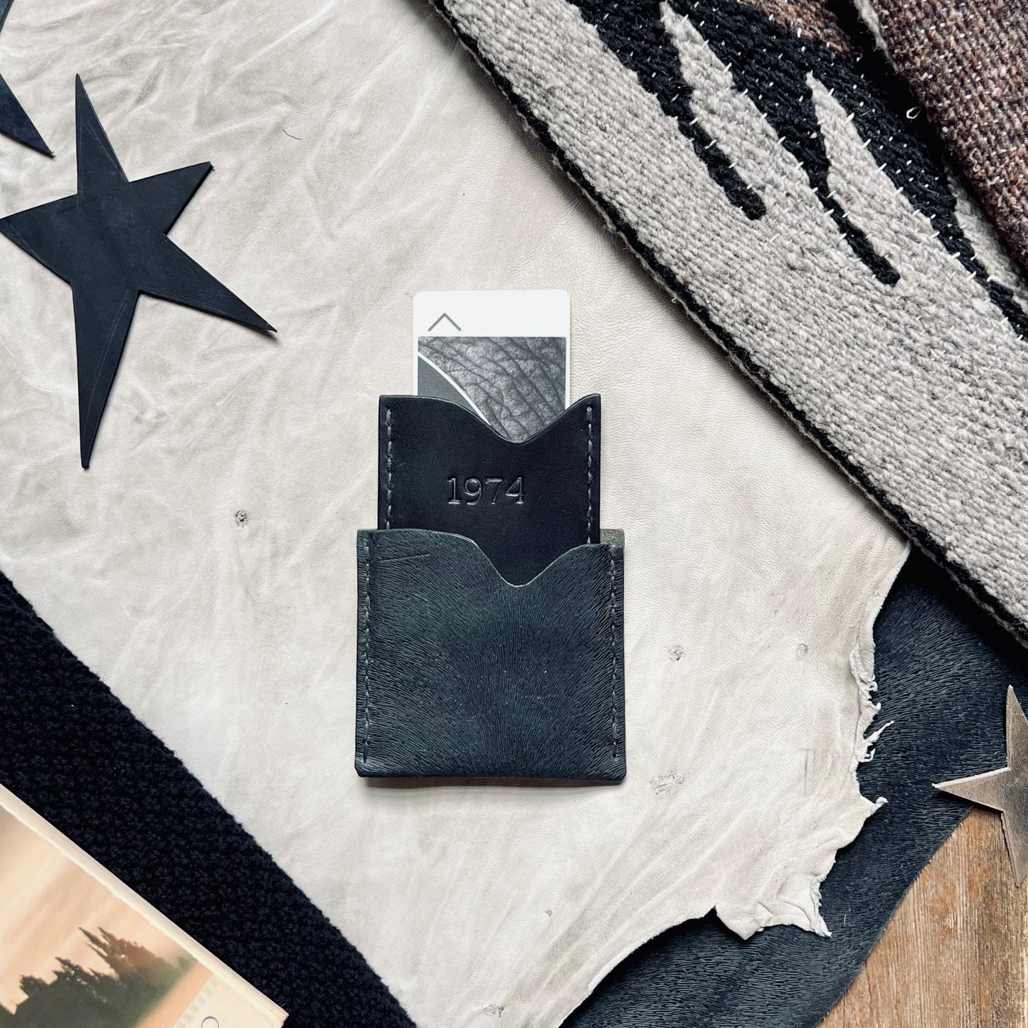 Lucas Winter Slim Leather Wallet | Back in Black