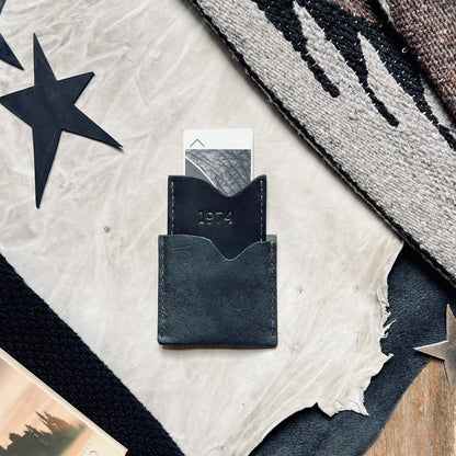 Lucas Winter Slim Leather Wallet | Back in Black