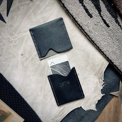Lucas Winter Slim Leather Wallet | Back in Black