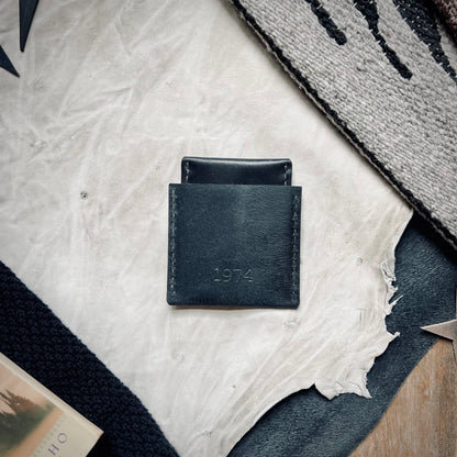 Lucas Winter Slim Leather Wallet | Back in Black