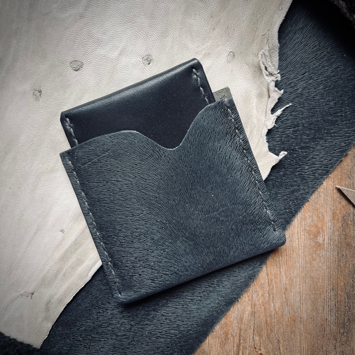 Lucas Winter Slim Leather Wallet | Back in Black