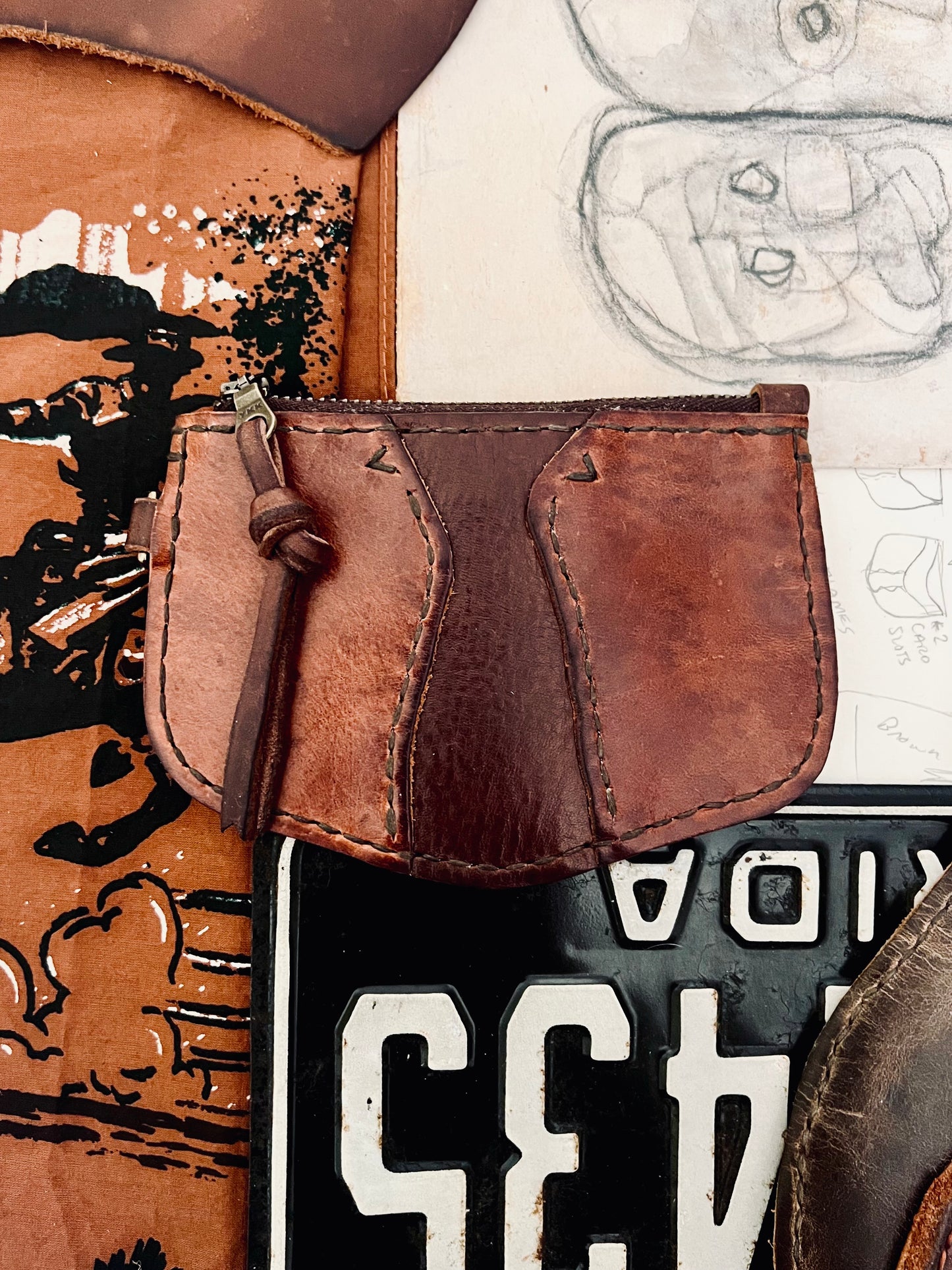 Lincoln River | Leather Coin Pouch