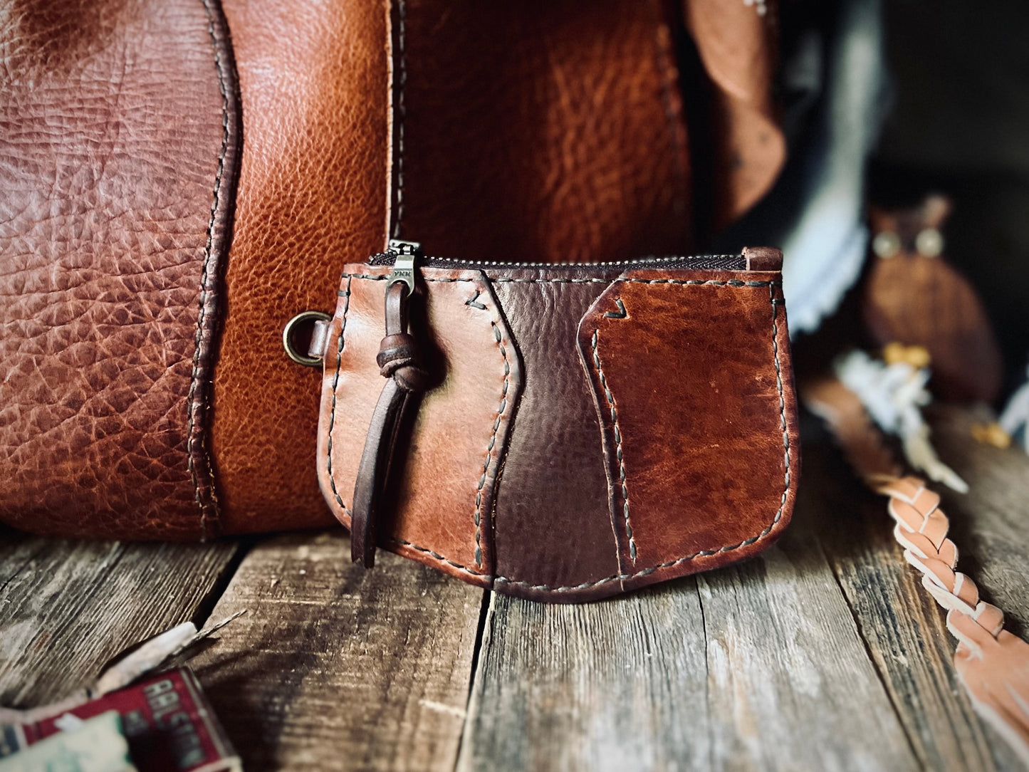 Lincoln River | Leather Coin Pouch