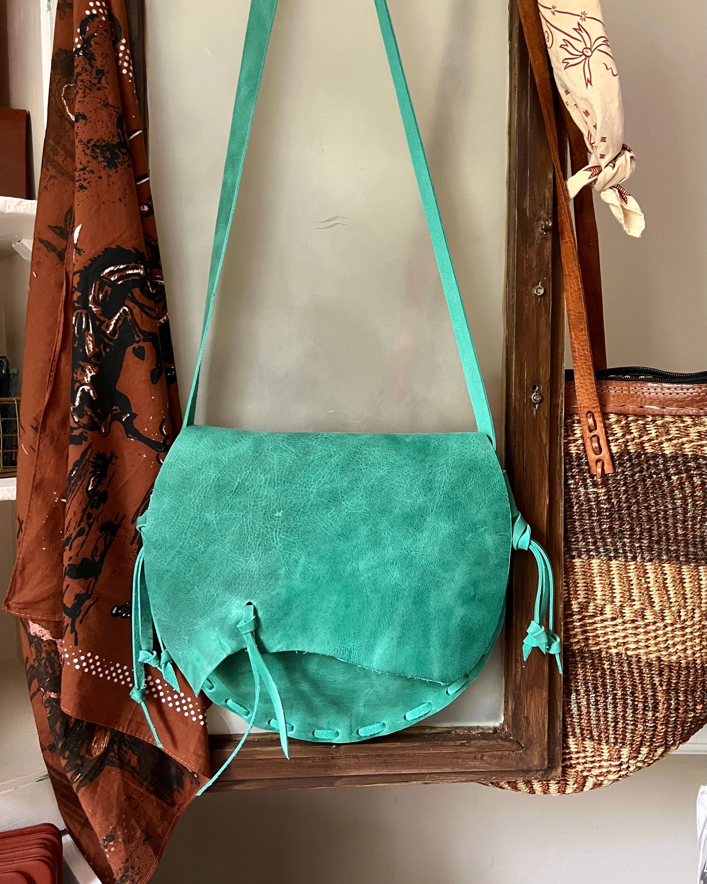Camila Half-Moon Shoulder Bag – Artisan Leather Bag