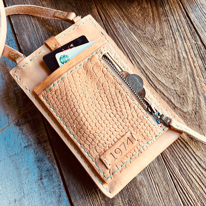 Cypress Leather Phone Pouch