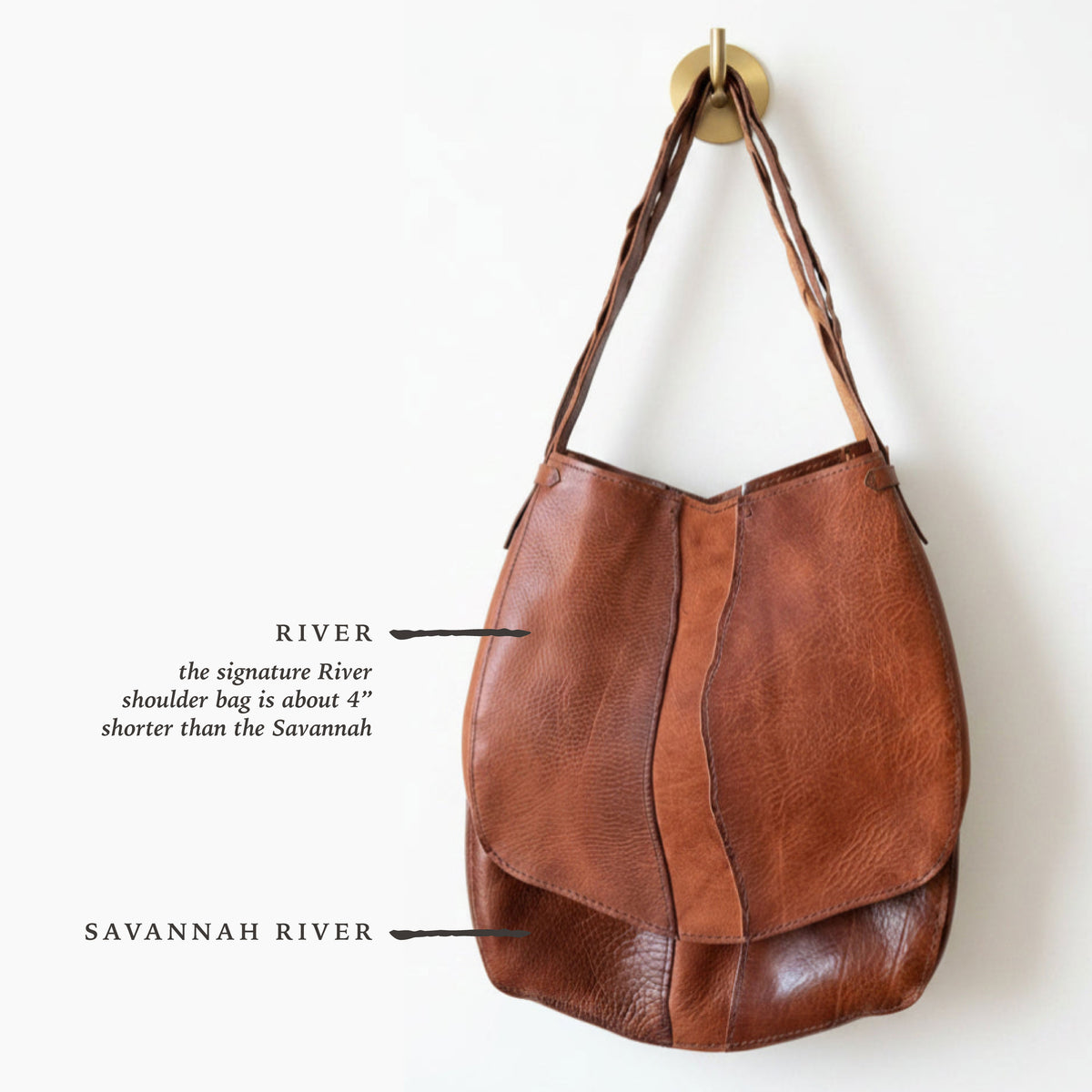 The River | Signature Leather Hobo Bag | Made to Order