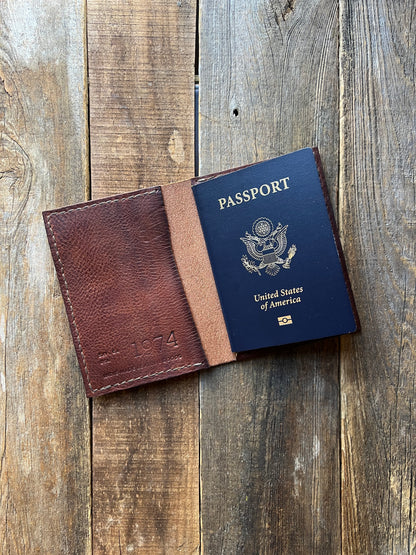 Wyatt Leather Passport Holder