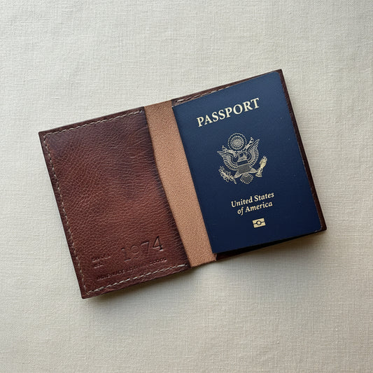 Wyatt Leather Passport Holder