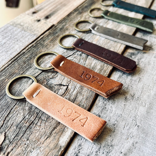 1974 Branded Leather Key Fob 