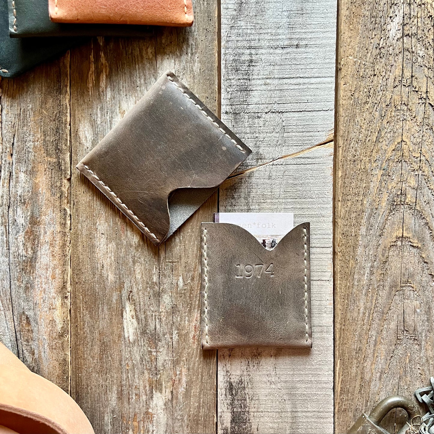 1974 Lucas Leather Wallet in Smoke (RTS)