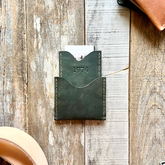 1974 Lucas Leather Wallet in Pine (RTS)
